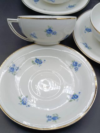 Set tazas café largo o té porcelana francesa