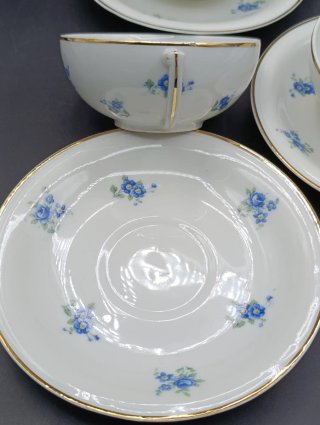 Set tazas café largo o té porcelana francesa