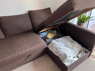 Sofá Cama Ikea FRIHETEN Marrón