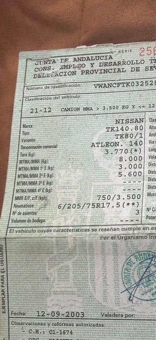 Nissan Atleon 2003