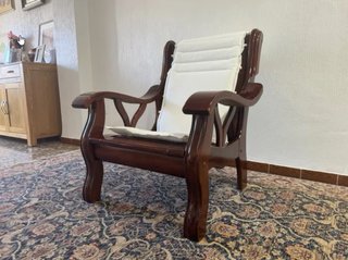 Butaca de madera clásica alta calidad