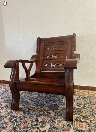 Butaca de madera clásica alta calidad