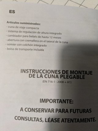 Cuna de viaje MS Complet Plus