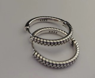 Pendientes aro de plata 2 cm