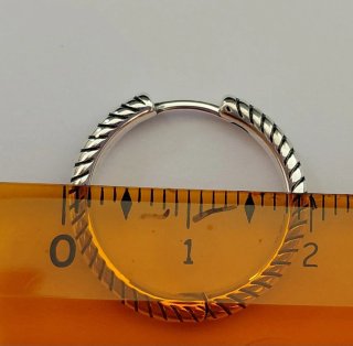 Pendientes aro de plata 2 cm
