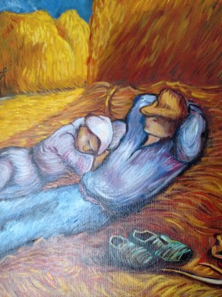 Cuadro La Siesta, Al Óleo