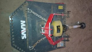 Desbrozadora para tractor de cadena