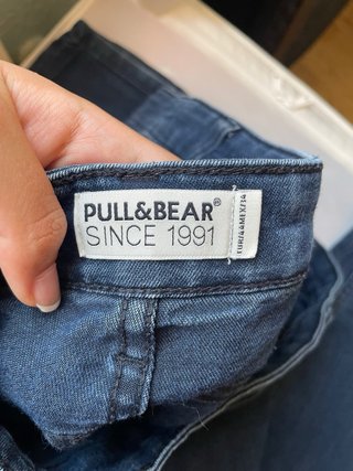 Pantalón recto hombre Pull&Bear azul