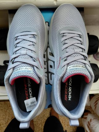 Scarpe Skechers Memory Foam Uomo Grigie Tg 43