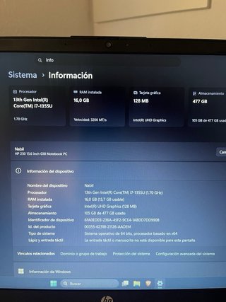 Portátil HP 250 G10 i7 13Gen “CON GARANTIA”