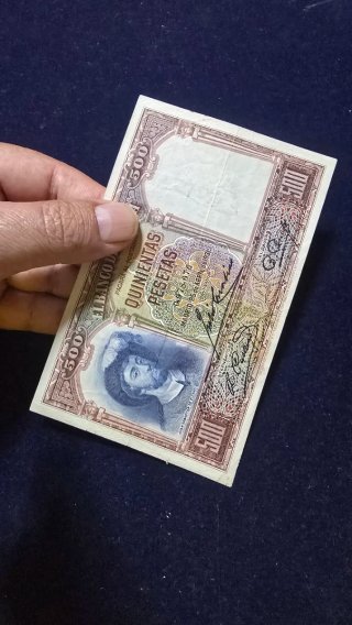 Billete 500 Pesetas España 1931 Juan Sebastián Elc
