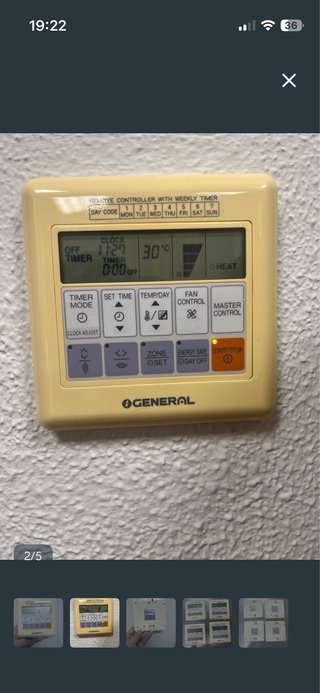 Mando a distancia General con temporizador