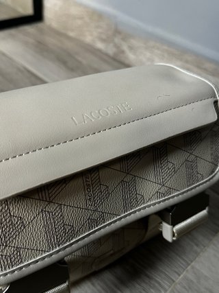 Bolso Lacoste Monogram Beige