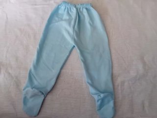 Pantalones para bebé de 1 mes + babero