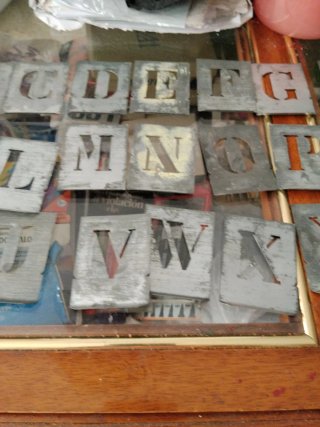 Plantillas Letras Metal Zinc
