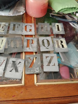 Plantillas Letras Metal Zinc