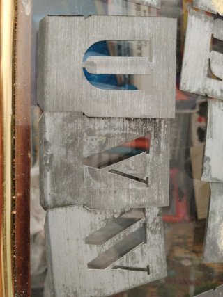 Plantillas Letras Metal Zinc