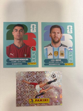 Cristiano Ronaldo y Messi 8€ UNIDAD Carta 00 5€