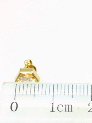 Pendientes Oro 18k Hexagonales con Circonita
