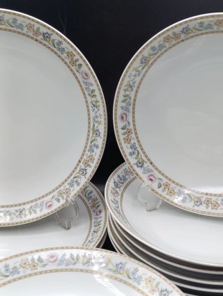 Juego 6 servicios platos porcelana Santa Clara