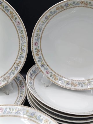 Juego 6 servicios platos porcelana Santa Clara