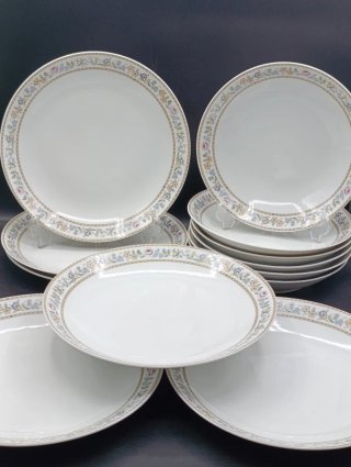 Juego 6 servicios platos porcelana Santa Clara