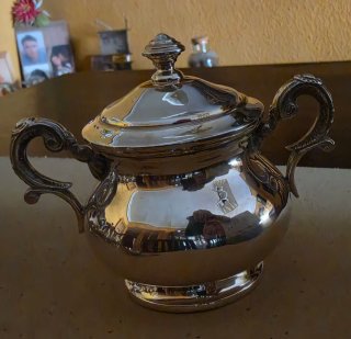 Juego de té plata años 50
