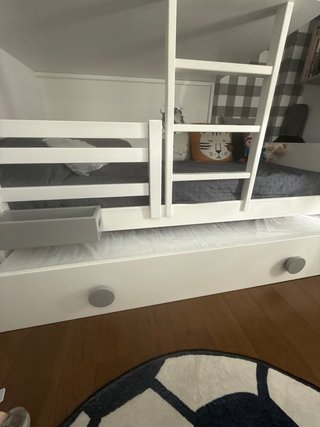 Litera tren 3 camas blanca
