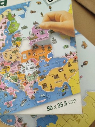 Puzzle Europa 125 piezas +7 años