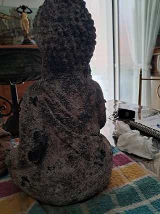 Budas de barro cocido (2 unidades)