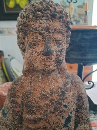 Budas de barro cocido (2 unidades)