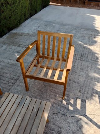 Conjunto de terraza de madera