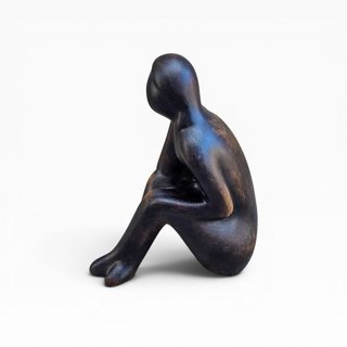 Escultura Decorativa Figura Pensativa GILDE 48336