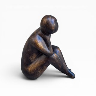 Escultura Decorativa Figura Pensativa GILDE 48336