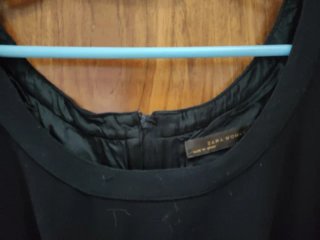 Vestido Zara Negro Manga Corta