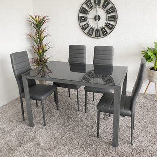 Nuevo set de comedor gris ECONOMICO!!