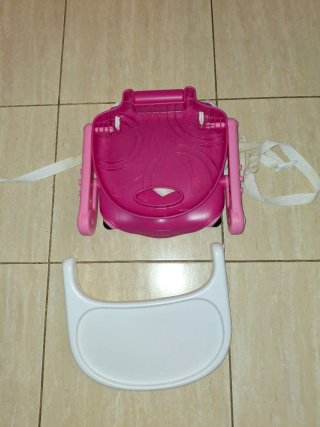 Silla adaptable para bebé rosa