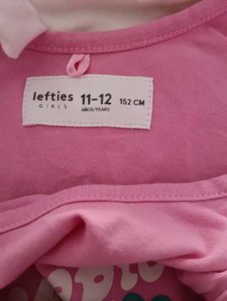 Conjunto Lefties Top y Pantalón Corto Rosa