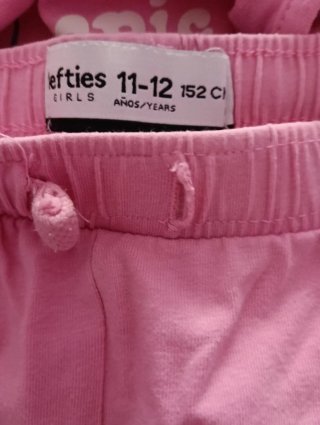Conjunto Lefties Top y Pantalón Corto Rosa