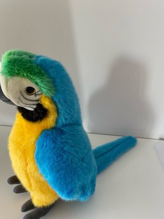 Peluche Loro Azul y Amarillo