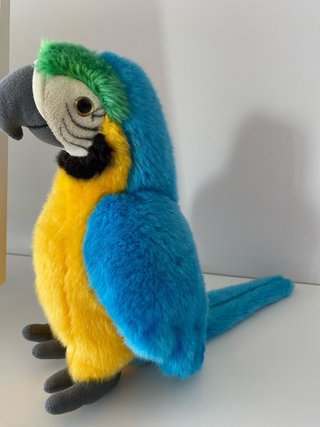 Peluche Loro Azul y Amarillo