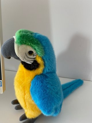 Peluche Loro Azul y Amarillo