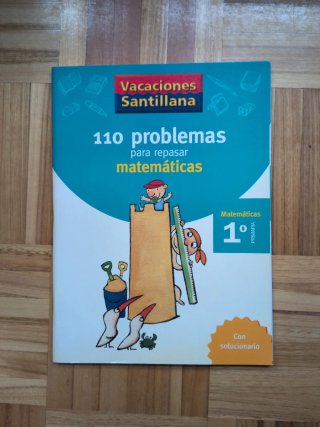 VACACIONES SANTILLANA 1 PRIMARIA 110 PROBLEMAS ...