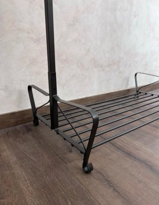 Perchero Burro Metálico Ikea Negro/ marron muy osc