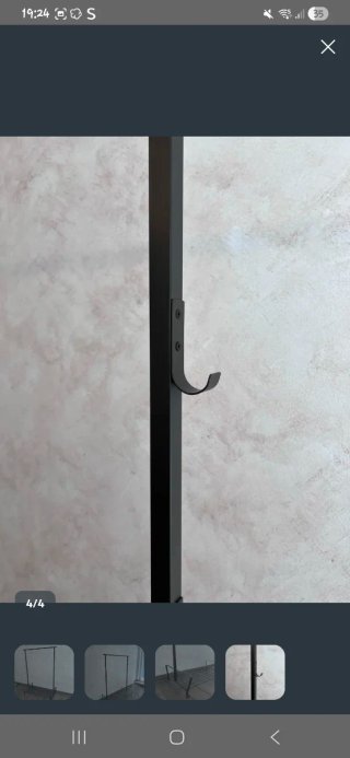 Perchero Burro Metálico Ikea Negro/ marron muy osc