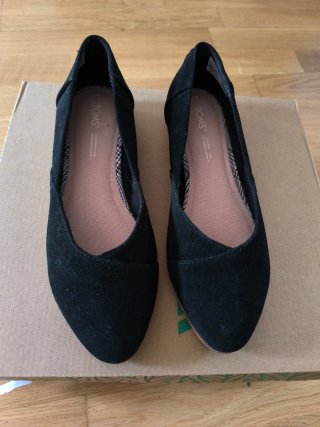 Zapatos planos Toms negros