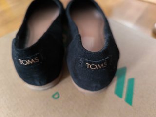 Zapatos planos Toms negros