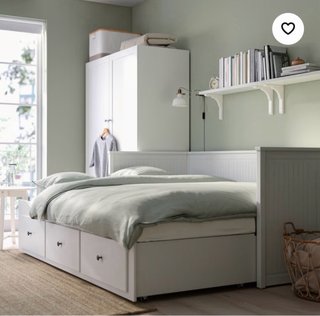 Cama (diván) Hemnes 90x200 cm. Blanco.