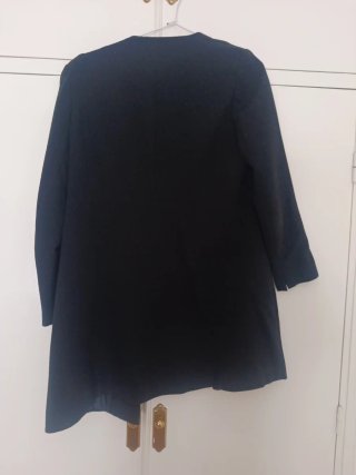 Chaqueta tres cuartos negra mujer
