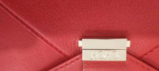 Bolso Carolina Herrera Piel Rojo Dorado